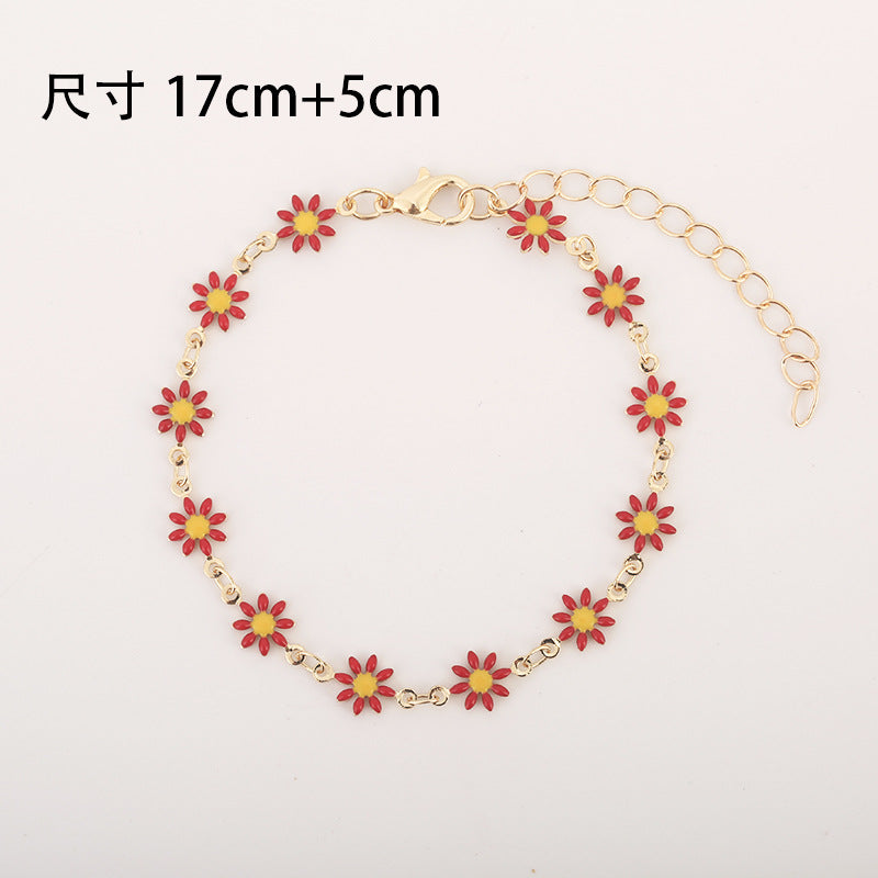 Wholesale Daisy Clavicle Alloy Necklaces